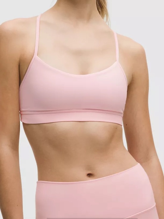 LuLuLemon Tops - lululemon athletica Light Pink Strappy Sports Bra